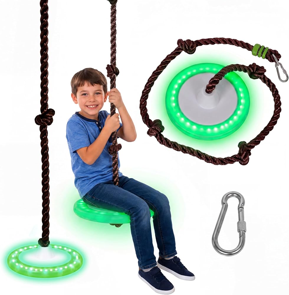 Swurfer Disco Tree Swing with LED Lights