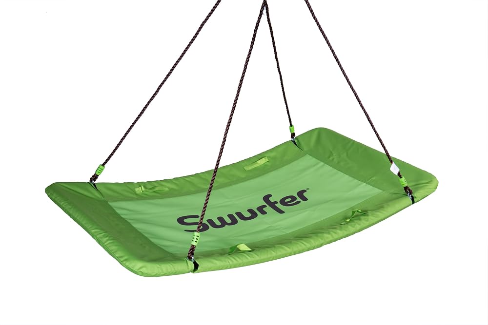 Swurfer Platform Tree Swing for Kids and Adults – Green and Brown